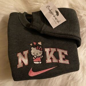 Kitty with Hearts Toddler Crewneck